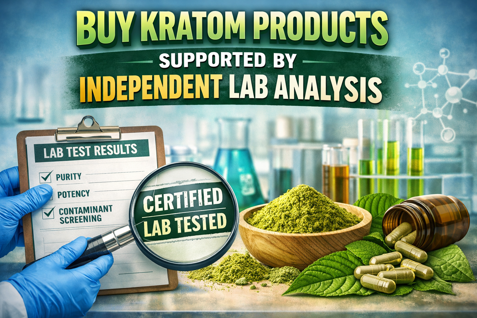 Buy Kratom Products Supported By Independent Lab Analysis