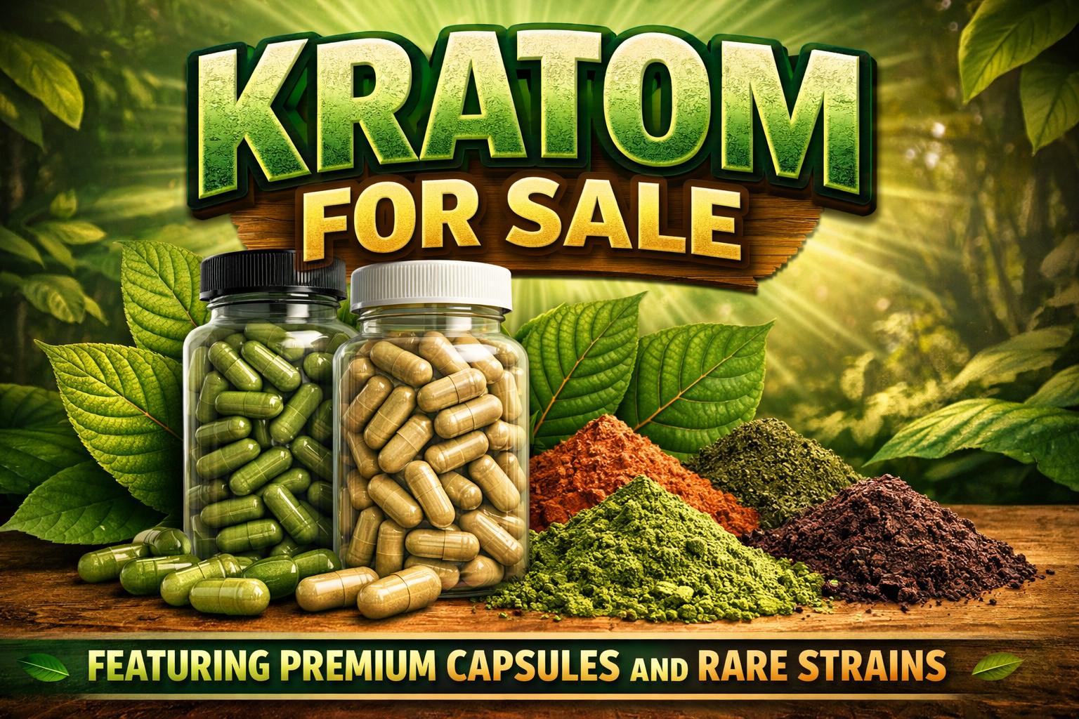 Kratom For Sale Featuring Premium Capsules And Rare Strains