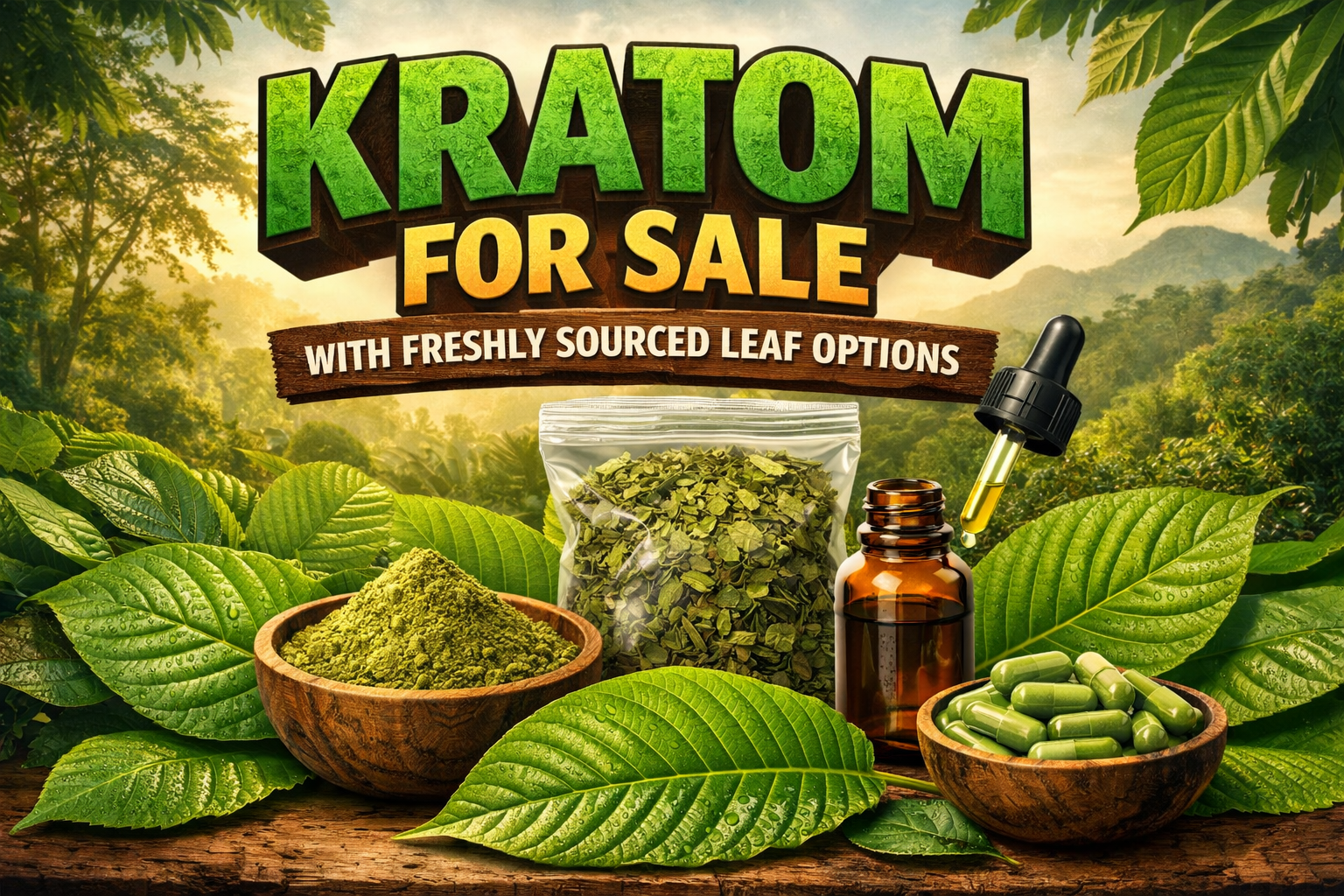 Kratom For Sale With Freshly Sourced Leaf Options